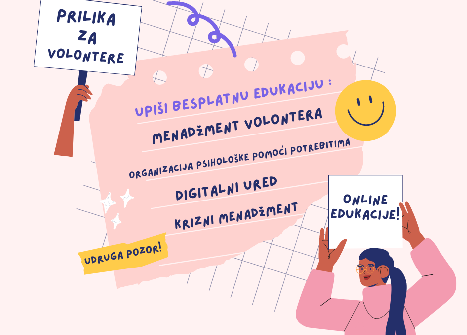 Besplatne edukacije za volontere